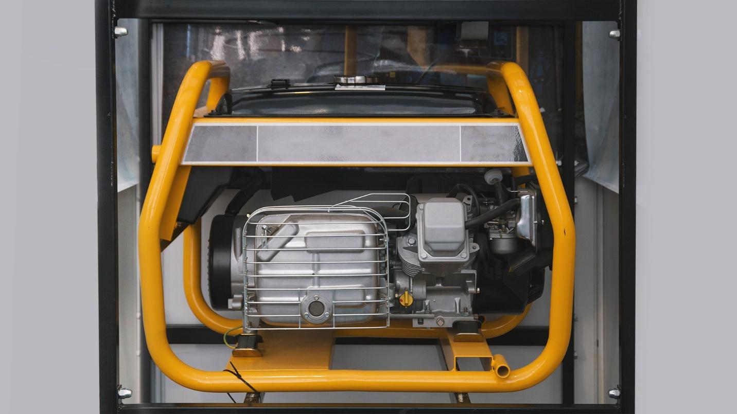 Components of a generator in a section about buying a generator and extra gas before hurricanes strike Puerto Rico.
